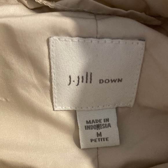 J. Jill Down Puffer Vest Cream Ivory Size medium - Picture 3 of 9